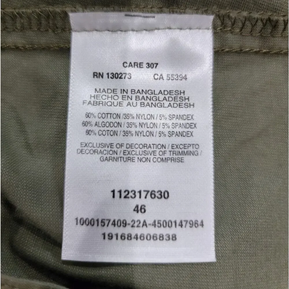 NWT Wrangler Big Men's Outdoor Seneca Short, Dusty Olive, Size 46